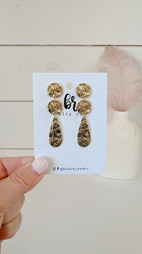 The Celeste 18k gold plated earrings