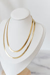 The Abby necklace - herringbone- 18k gold filled- non tarnish