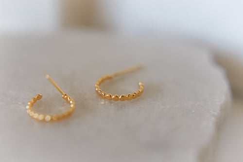 The Ali hoop earrings - dainty - 18k gold plated