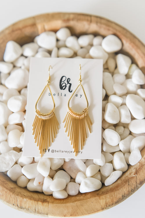 The Everleigh 18k gold plated earrings