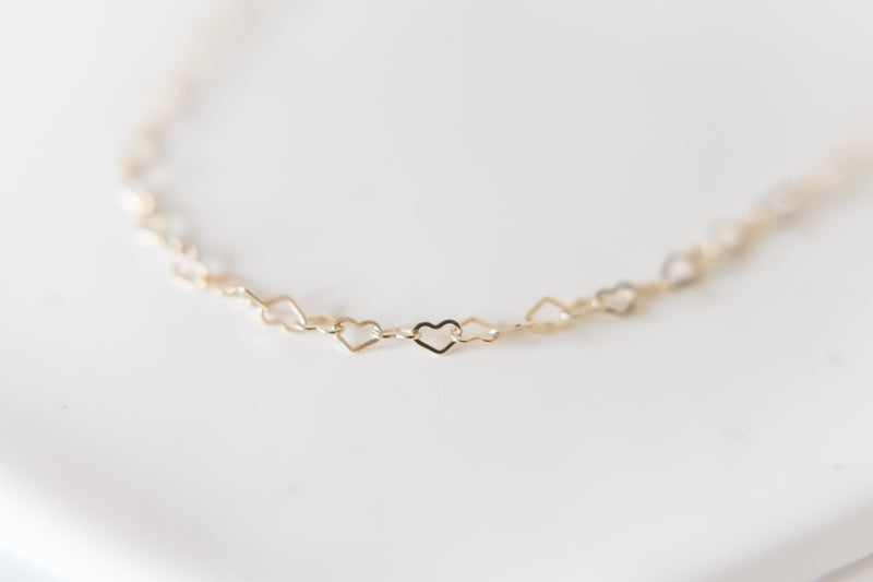 The Maggie heart necklace - 14k gold filled- non tarnish