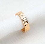 Brielle hammered adjustable ring