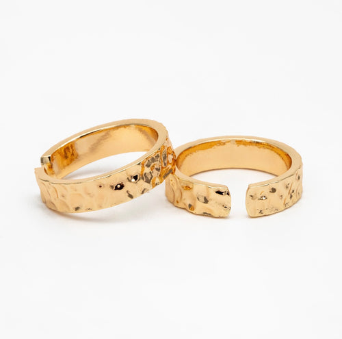 Brielle hammered adjustable ring