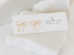 The Lala gold bow studs