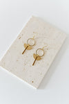 Angel 18k gold plated earring