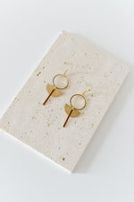 Angel 18k gold plated earring