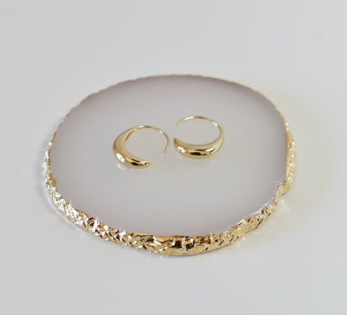 The Audrey gold plated hoops