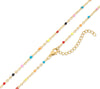 Paisley confetti chain necklace