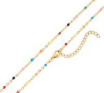 Paisley confetti chain necklace
