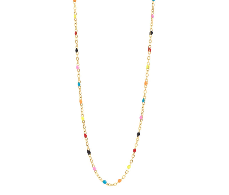 Paisley confetti chain necklace