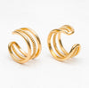 The Lucy huggie gold earrings - 18k gold plated