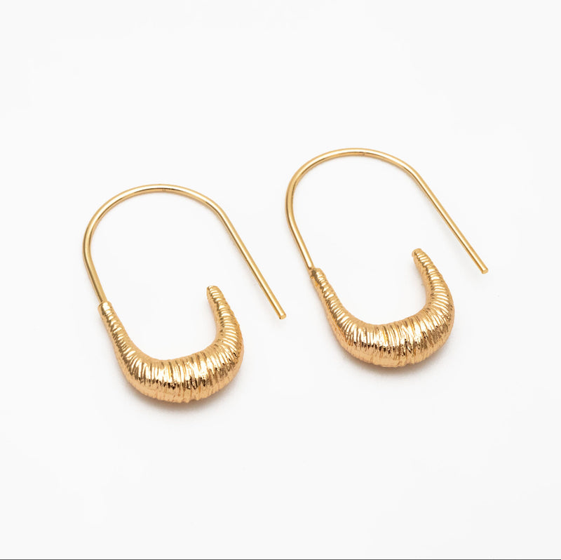 The Denise gold earrings - 18k gold plated